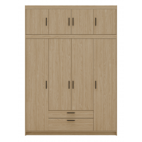 Szafa z nadstawką 176 cm garderoba TRINO dąb olejowany